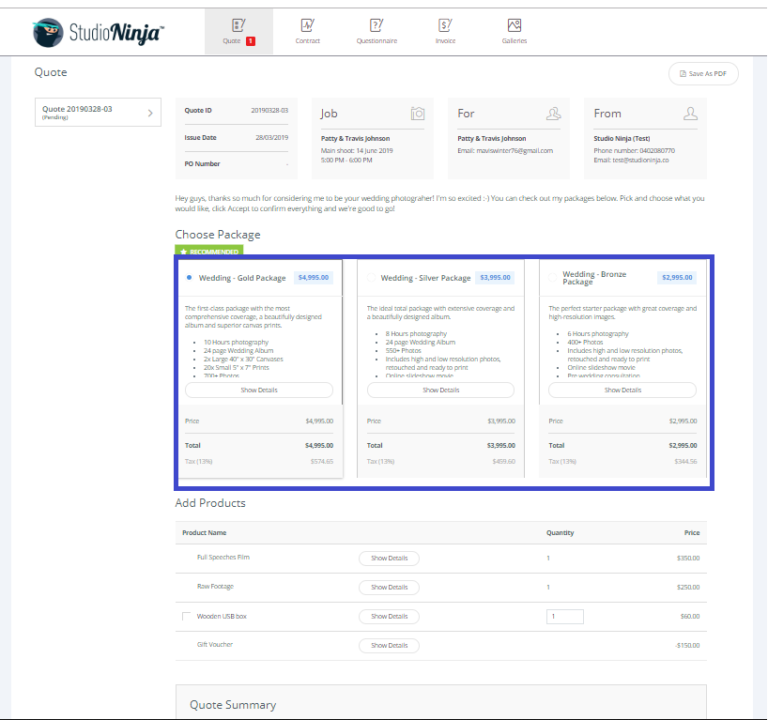 Studio Ninja - The Best CRM Software For Photographers | Nick Powell ...